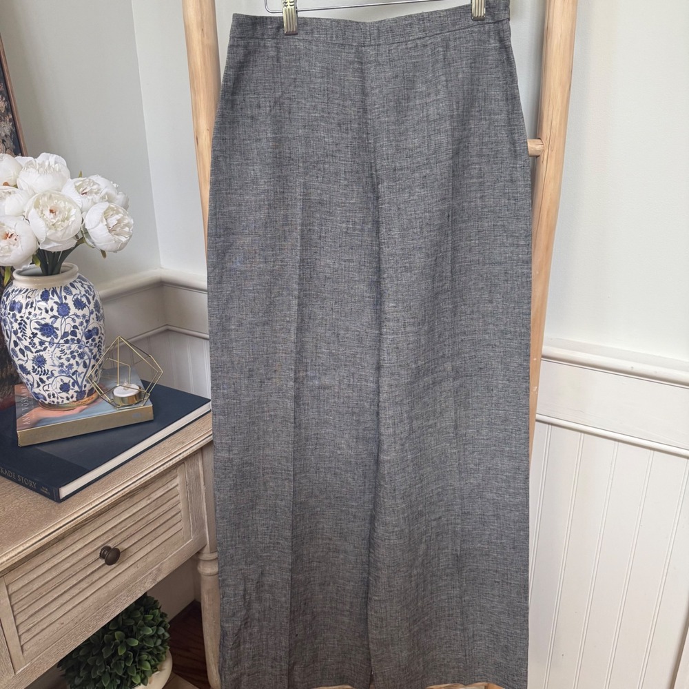 Armani Collezioni Gray linenTrousers